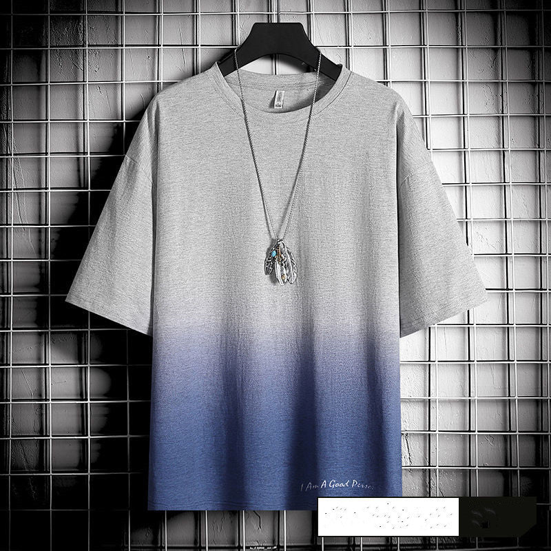 Hong Kong style loose T-shirt men - Stacey's Selections