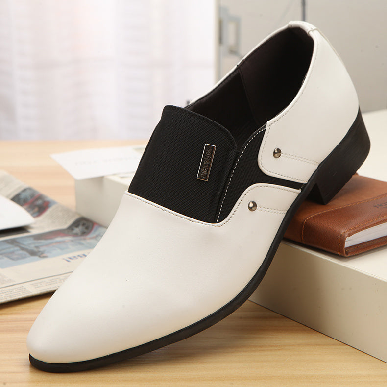 Mens Fashion Casual Pointed Toe Leather Shoes - Stacey's Selections