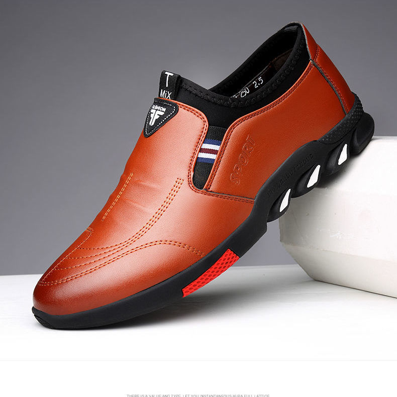 Leather Shoes Mens Leather Spring New Mens Business - Stacey's Selections