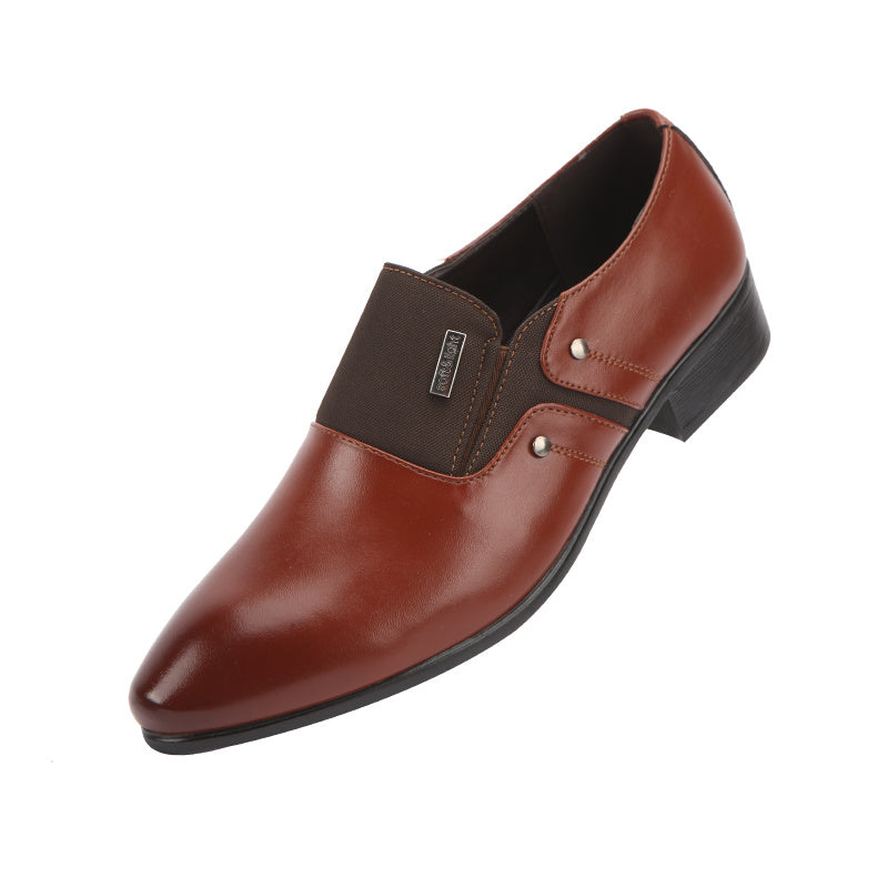 Mens Fashion Casual Pointed Toe Leather Shoes - Stacey's Selections