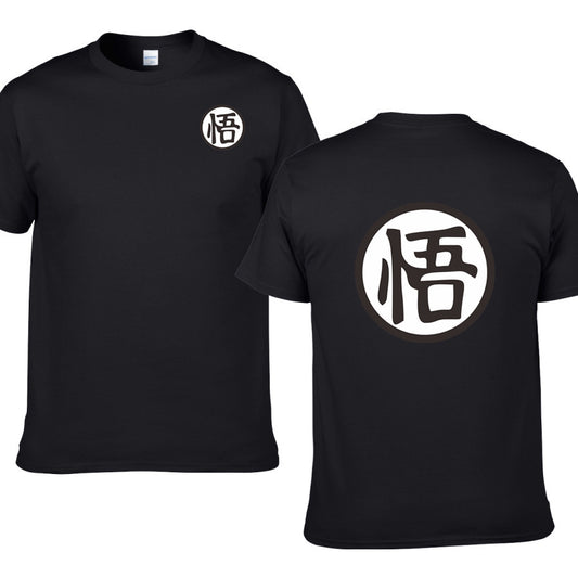 Casual Men Short Sleeve Shirt Cotton High Quality Male T-Shirts Anime Tops Tees - Stacey's Selections
