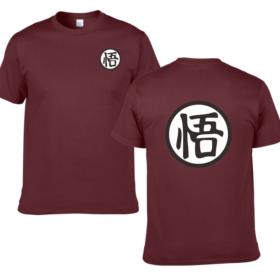 Casual Men Short Sleeve Shirt Cotton High Quality Male T-Shirts Anime Tops Tees - Stacey's Selections