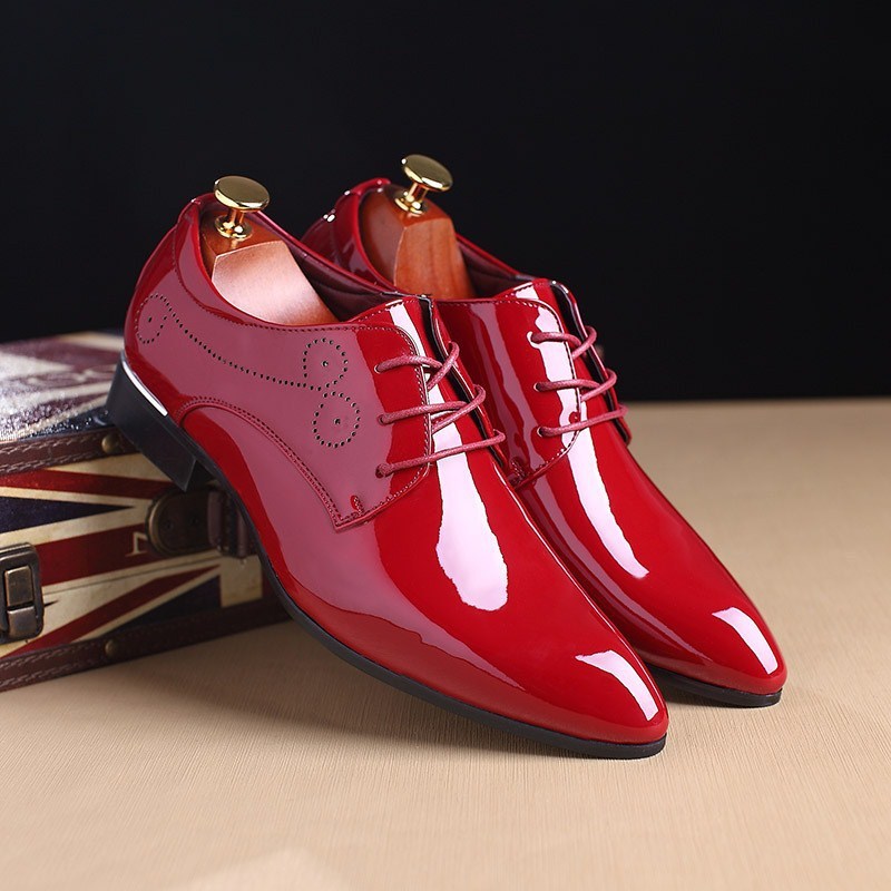 Men Leather Shoes Men Business Casual Dress Shoes Business Casual Leather Shoes Slip-on Black Driving Shoe For Men - Stacey's Selections