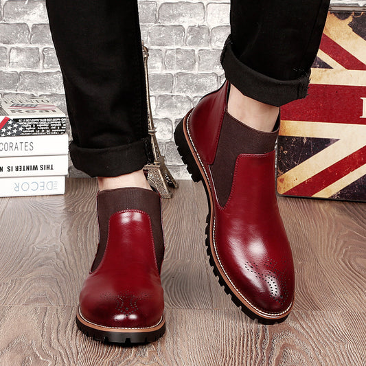 Brock Leather Boots Men Shoes Men Martin Boots - Stacey's Selections