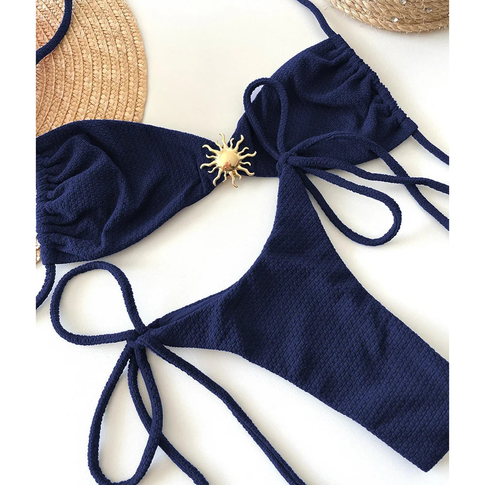 Micro Bikini Push Up Women Swimsuits 2025 Sexy Swimwear Brazilian Bikini Set Thong Biquini Swimming Suits Summer Beachwear