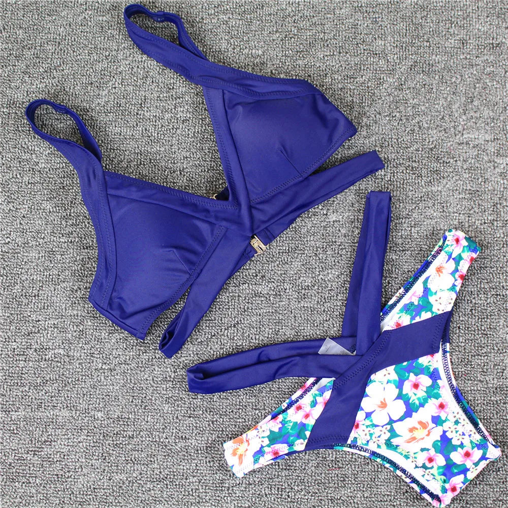 4 colors 2023 bikini set 2 piece Girl swimsuit women swimwear  plus size women bandage Lady bikinis sexy Femle Bra panty set