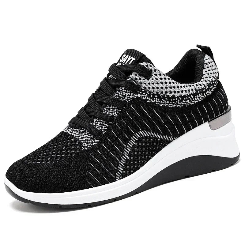 Women’s Breathable Orthopedic Sneakers Lightweight Arch Support Running Shoes Wedge Non Slip Outdoor Gym Workout Walking