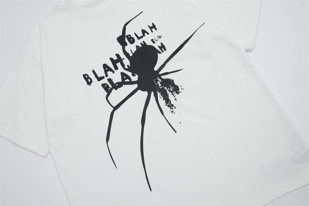 Niche Personality Spider Print T-shirt Men - Stacey's Selections