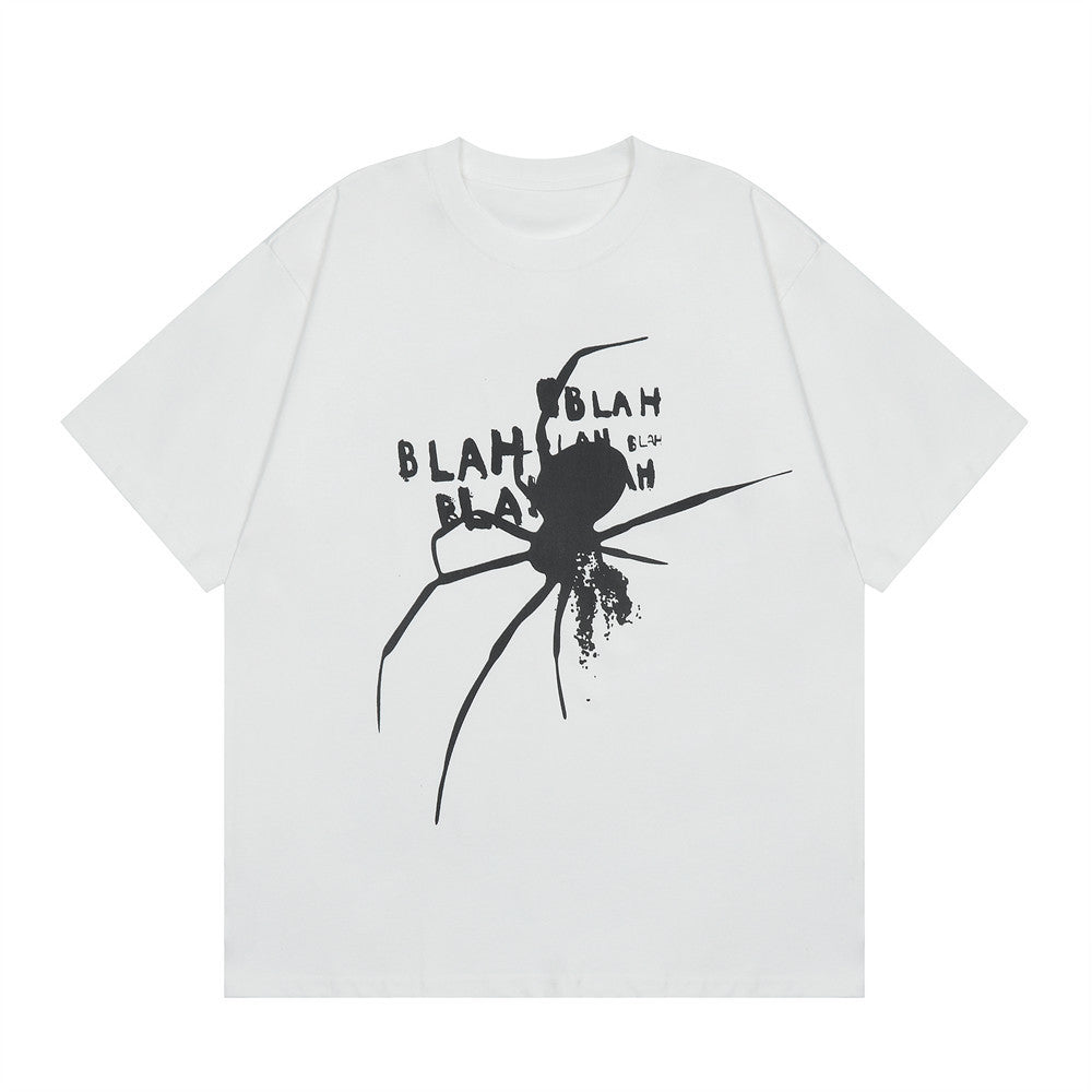 Niche Personality Spider Print T-shirt Men - Stacey's Selections