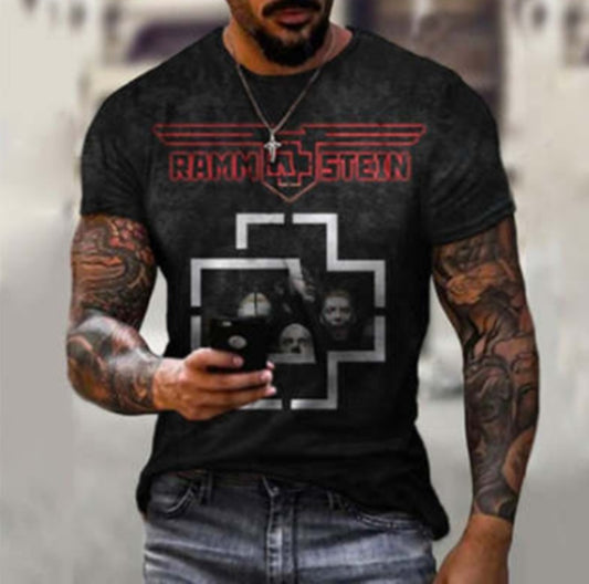 3D Printed T-shirt Short Sleeve Men - Stacey's Selections